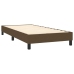 vidaXL Cama box spring con colchón tela marrón oscuro 90x200 cm