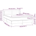 Cama box spring con colchón cuero sintético negro 140x190 cm