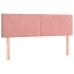 Cama box spring con colchón terciopelo rosa 140x190 cm