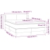 Cama box spring con colchón terciopelo rosa 140x190 cm