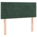 Cama box spring con colchón terciopelo verde oscuro 90x200 cm