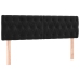 Cama box spring con colchón terciopelo negro 140x200 cm