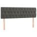 Cama box spring con colchón terciopelo gris oscuro 160x200 cm