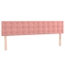 Cama box spring con colchón terciopelo rosa 180x200 cm