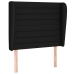 Cama box spring con colchón tela negro 80x200 cm