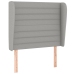 Cama box spring con colchón tela gris claro 100x200 cm