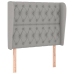 Cama box spring con colchón tela gris claro 90x190 cm