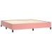 Cama box spring con colchón terciopelo rosa 200x200 cm