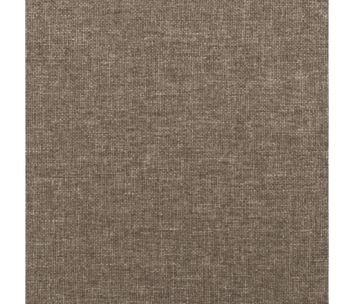 Cama sin colchón tela gris taupe 160x200 cm