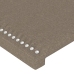 Estructura de cama sin colchón tela gris taupe 80x200 cm