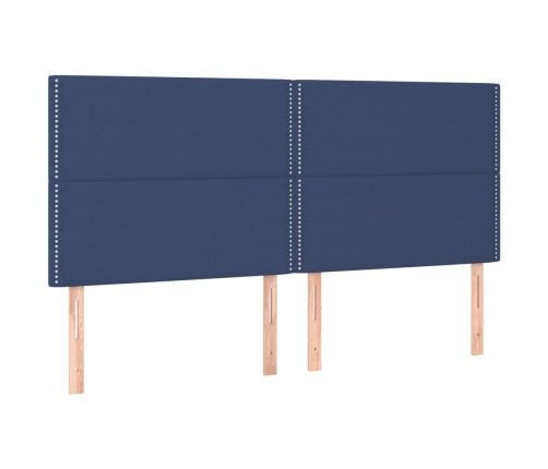 Cama sin colchón tela azul 180x200 cm