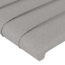 Estructura de cama sin colchón tela gris claro 80x200 cm