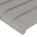 Cama sin colchón tela gris claro 200x200 cm