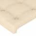 Cama sin colchón tela color crema 200x200 cm