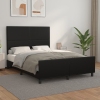 vidaXL Estructura de cama con cabecero cuero sintético negro 140x190cm