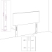 Estructura de cama sin colchón cuero sintético blanco 140x190cm