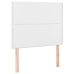 Estructura de cama sin colchón cuero sintético blanco 120x200cm