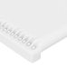 Estructura de cama sin colchón cuero sintético blanco 120x200cm
