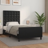 vidaXL Estructura de cama con cabecero cuero sintético negro 80x200 cm