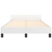Estructura de cama sin colchón cuero sintético blanco 120x200cm