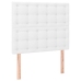 Estructura de cama sin colchón cuero sintético blanco 120x200cm