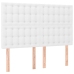 Estructura de cama sin colchón cuero sintético blanco 140x200cm