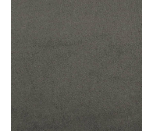 Estructura de cama sin colchón terciopelo gris oscuro 120x200cm