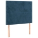 Estructura de cama sin colchón terciopelo azul oscuro 80x200 cm