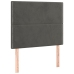 Estructura de cama sin colchón terciopelo gris oscuro 100x200cm
