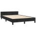 vidaXL Estructura de cama con cabecero de terciopelo negro 120x200 cm