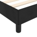 vidaXL Estructura de cama con cabecero de terciopelo negro 140x190 cm