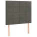 Estructura de cama sin colchón terciopelo gris oscuro 90x190 cm
