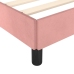 vidaXL Estructura de cama con cabecero de terciopelo rosa 180x200 cm