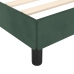 Estructura de cama sin colchón terciopelo verde oscuro 90x200cm