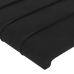 Estructura cama sin colchón terciopelo negro 200x200 cm