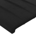 vidaXL Estructura de cama con cabecero de terciopelo negro 90x190 cm