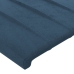 Estructura de cama sin colchón terciopelo azul oscuro 90x190 cm