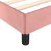 vidaXL Estructura de cama con cabecero de terciopelo rosa 100x200 cm