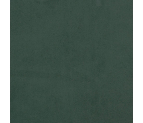 Estructura cama sin colchón terciopelo verde oscuro 140x200 cm
