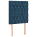Estructura de cama sin colchón terciopelo azul oscuro 80x200 cm