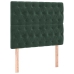 Estructura cama sin colchón terciopelo verde oscuro 120x200 cm