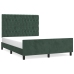 vidaXL Estructura cama con cabecero terciopelo verde oscuro 140x190 cm