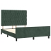 vidaXL Estructura cama con cabecero terciopelo verde oscuro 140x190 cm