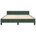 vidaXL Estructura cama con cabecero terciopelo verde oscuro 140x190 cm