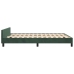 vidaXL Estructura cama con cabecero terciopelo verde oscuro 140x190 cm