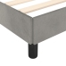 vidaXL Estructura de cama con cabecero terciopelo gris claro 90x200 cm