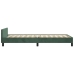 vidaXL Estructura cama con cabecero terciopelo verde oscuro 90x200 cm