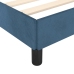 Estructura cama con cabecero terciopelo azul oscuro 100x200 cm