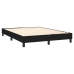 Cama box spring con colchón tela negro 140x190 cm