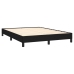Cama box spring con colchón tela negro 140x200 cm